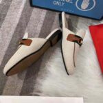 Gucci Women's Princetown Canvas Slipper 1cm Heel-Sandy - Imagen 7