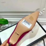 Gucci Women Zumi Leather Slide 4.6 cm Height-Maroon - Image 10