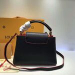 Louis Vuitton LV Capucines PM Leather Bag-Black - Image 3