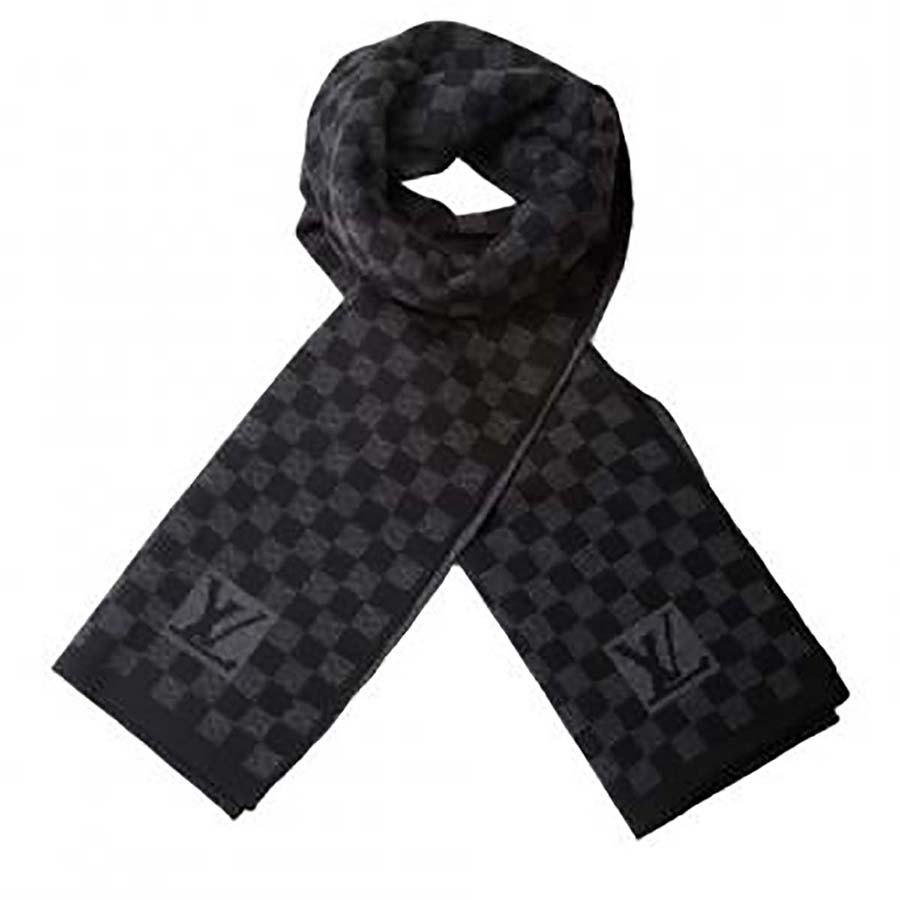 Louis Vuitton Brown Petit Damier Wool Scarf Louis Vuitton