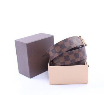 Louis Vuitton LV Unisex LV Initiales 40MM Belt Brown – Image 7