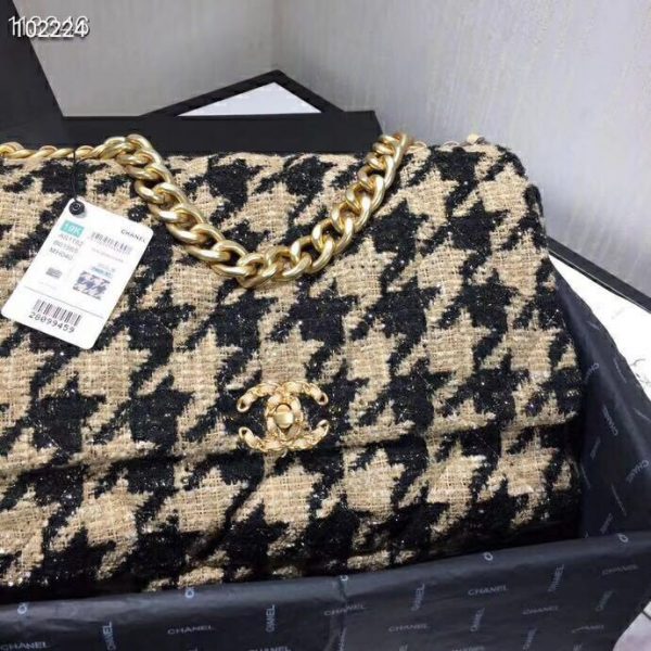 Chanel Women 19 Maxi Flap Bag-Black and Sandy (3)