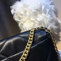 Chanel Women 19 Maxi Flap Bag in Goatskin Leather-Black (1)