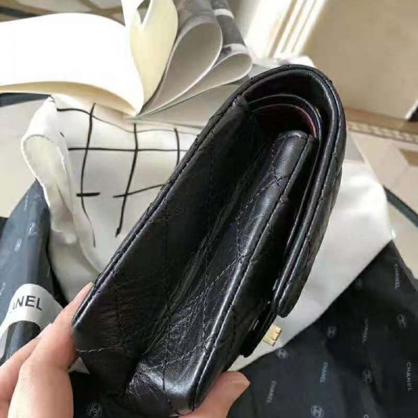 Chanel Women 2.55 Handbag in Aged Calfskin Leather-Black (4)
