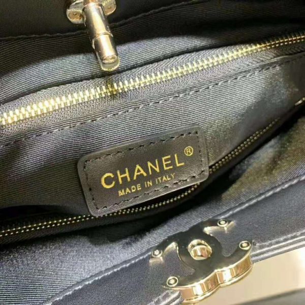 Chanel Women 31 Shopping Bag in Calfskin Leather-Black (10)