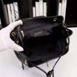 Chanel Women Backpack in Embossed Grained Calfskin Leather-Black - Imagen 7