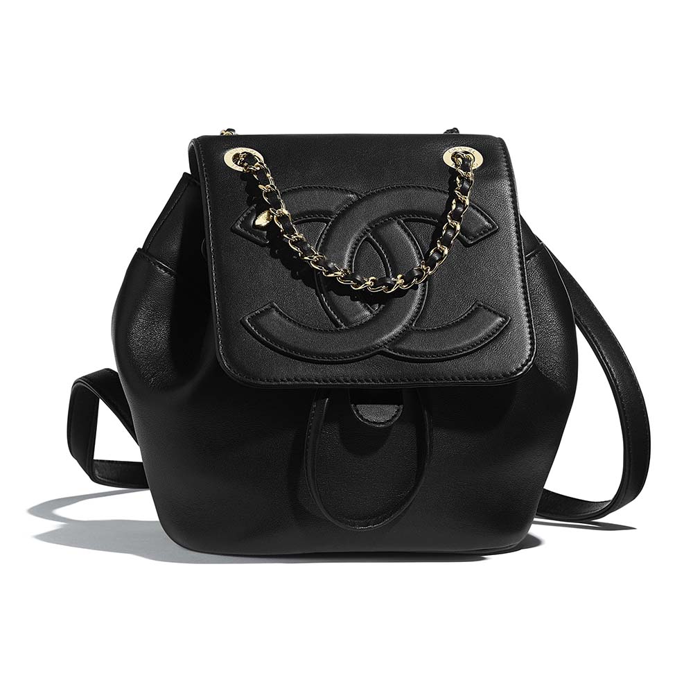 Leather backpack Chanel Black in Leather - 21468302