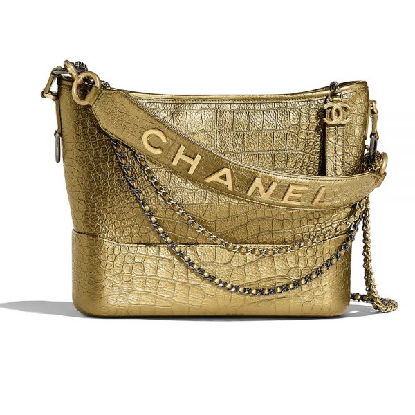 Chanel Women Chanel’s Gabrielle Large Hobo Bag-Gold (1)