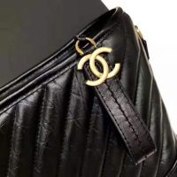 Chanel Women Chanel’s Gabrielle Large Hobo Bag in Aged Calfskin Leather-Black (1)