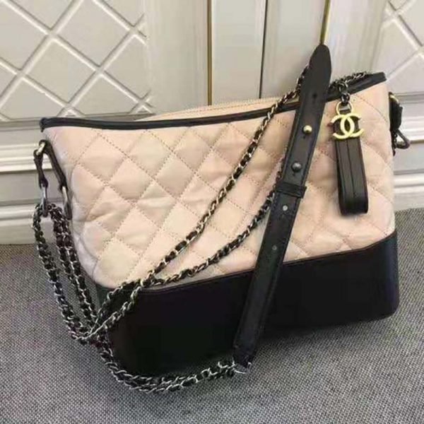 Chanel Women Chanel’s Gabrielle Large Hobo Bag in Calfskin Leather-Beige (2)