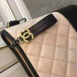 Chanel Women Chanel's Gabrielle Large Hobo Bag in Calfskin Leather-Beige – Image 6