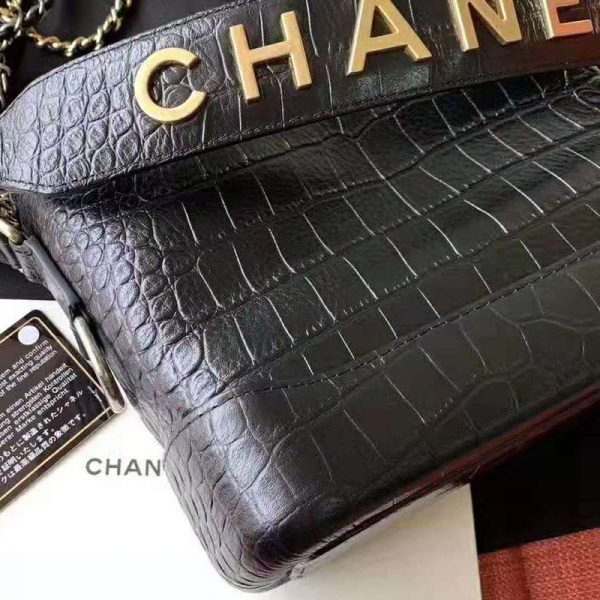 Chanel Women Chanel’s Gabrielle Small Hobo Bag-Black (12)