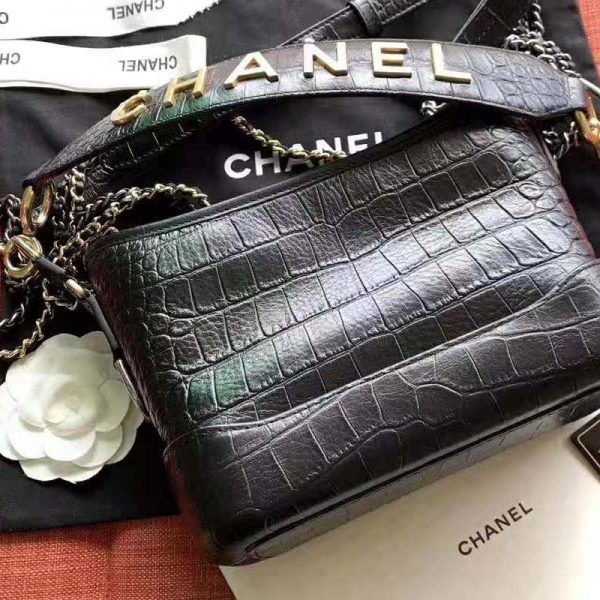 Chanel Women Chanel’s Gabrielle Small Hobo Bag-Black (6)
