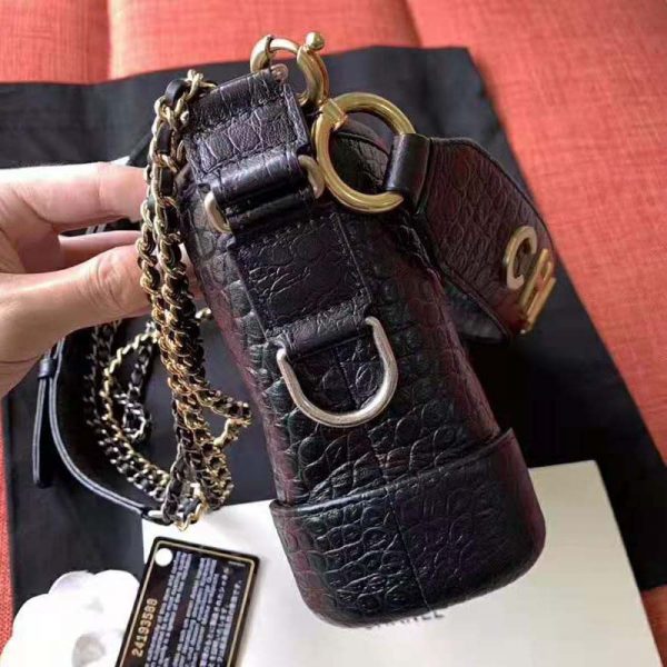 Chanel Women Chanel’s Gabrielle Small Hobo Bag-Black (8)