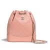 Chanel Women Chanel's Gabrielle Small Hobo Bag in Aged Smooth Calfskin-Pink