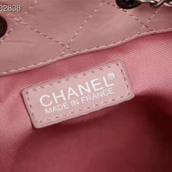 Chanel Women Chanel’s Gabrielle Small Hobo Bag in Aged Smooth Calfskin-Pink (10)