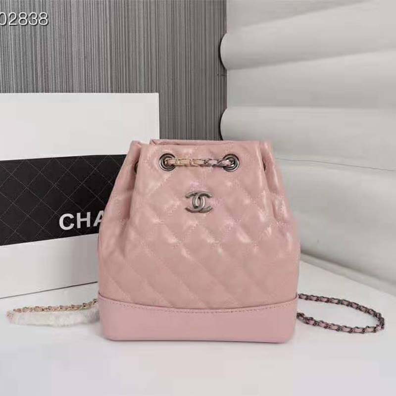 Chanel Small Hobo Bag AS3917 B10551 NM373 , Pink, One Size