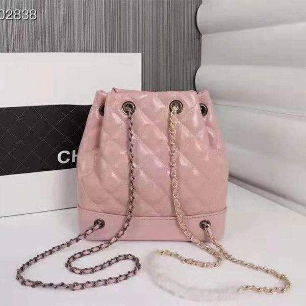 Chanel Women Chanel’s Gabrielle Small Hobo Bag in Aged Smooth Calfskin-Pink (3)