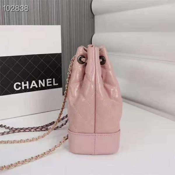 Chanel Women Chanel’s Gabrielle Small Hobo Bag in Aged Smooth Calfskin-Pink (4)