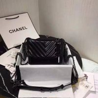 Chanel Women Chanel’s Gabrielle Small Hobo Bag in Aged and Smooth Calfskin-Black (2)