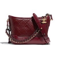 Chanel Women Chanel’s Gabrielle Small Hobo Bag in Calfskin Leather-Rose (1)