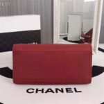 Chanel Women Chanel's Large Tote Shopping Bag in Grained Calfskin Leather-Red - Image 4