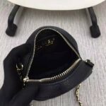 Chanel Women Classic Clutch with Chain in Grained Calfskin Leather-Black - immagine 9