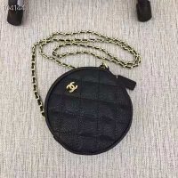 Chanel Women Classic Clutch with Chain in Grained Calfskin Leather-Black (1)