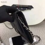 Chanel Women Classic Clutch with Chain in Lambskin Leather-Black – Image 7