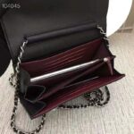 Chanel Women Classic Clutch with Chain in Lambskin Leather-Black – Image 10