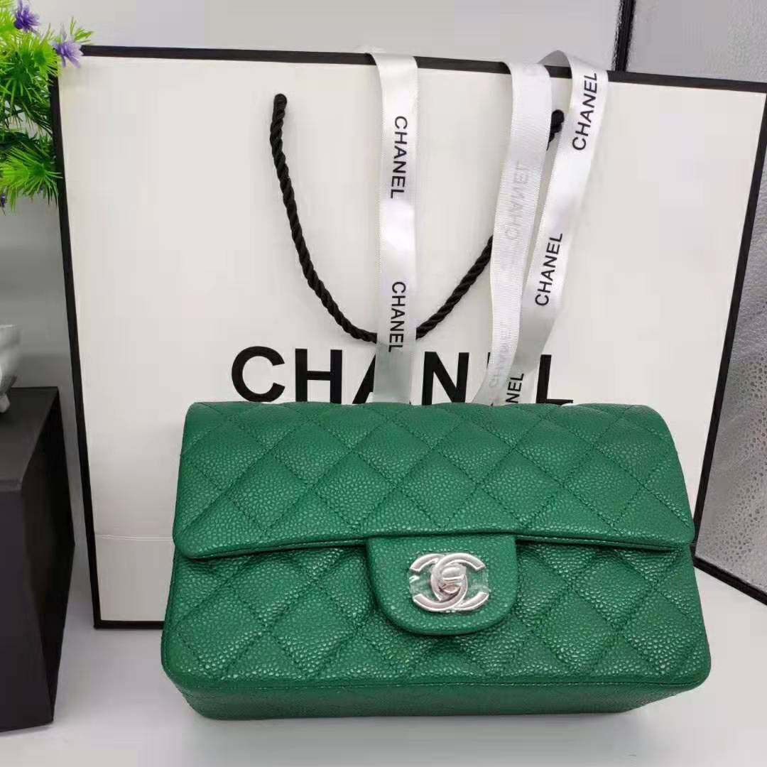 chanel green handbag