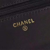 Chanel Women Classic Wallet On Chain in Lambskin Leather-Black (1)