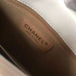 Chanel Women Flap Bag White Ringer Pearl in Goatskin Leather - Image 9