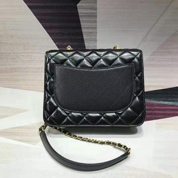 Chanel Women Flap Bag in Smooth Calfskin Leather-Black (3)