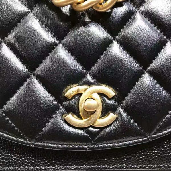 Chanel Women Flap Bag in Smooth Calfskin Leather-Black (6)