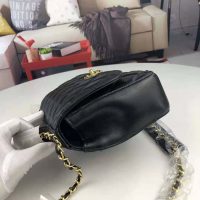 Chanel Women Flap Bag with Top Handle in Lambskin Leather (1)