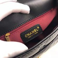 Chanel Women Flap Bag with Top Handle in Lambskin Leather (1)