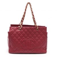 Chanel Women GST Shopping Bag in Grained Calfskin Leather-Pink (1)