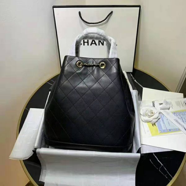 large drawstring bag chanel