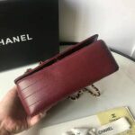 Chanel Women Mini Flap Bag in Calfskin Leather-Red - immagine 7