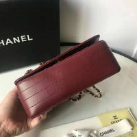 Chanel Women Mini Flap Bag in Calfskin Leather-Red (1)