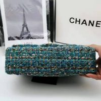 Chanel Women Mini Flap Bag in Tweeds & Fabrics-Blue (1)