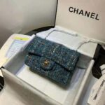 Chanel Women Mini Flap Bag in Tweeds & Fabrics-Blue - Bild 7