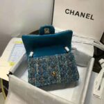 Chanel Women Mini Flap Bag in Tweeds & Fabrics-Blue - Bild 11