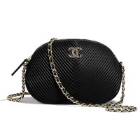 Chanel Women Small Camera Case in Lambskin Leather-Black (1)