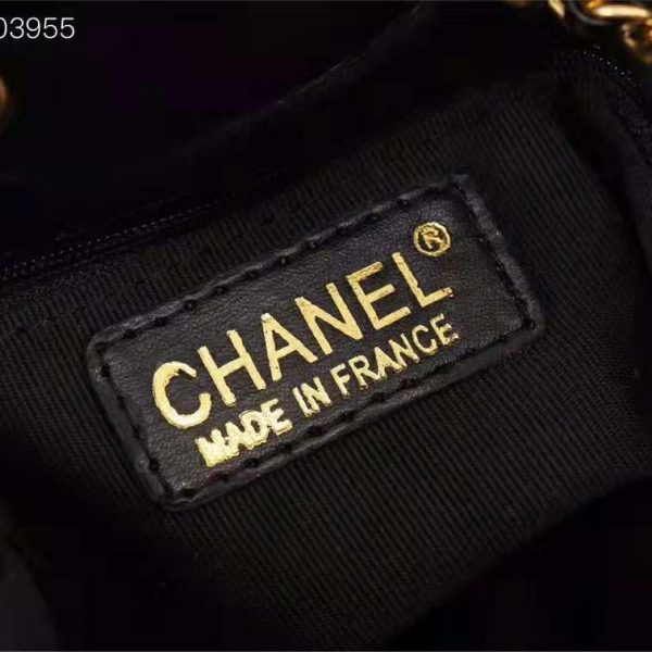 Chanel Women Small Camera Case in Lambskin Leather-Black (8)