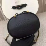 Chanel Women Small Drawstring Bag in Grained Calfskin Leather-Black - Image 10