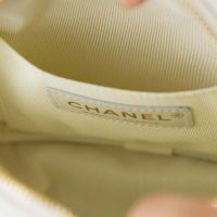 Chanel Women Vanity Case in Grained Calfskin Leather-White (6)