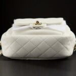 Chanel Women Vanity Case in Grained Calfskin Leather-White – Bild 6