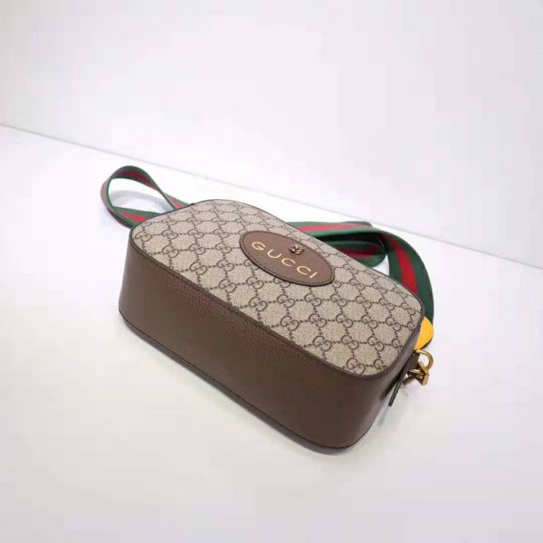 Gucci GG Women GG Supreme Messenger Bag in GG Supreme Canvas-Brown (10)